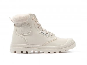 Beige Palladium Pampa Hi Snow Warm Women Winter Boots | Saudi Arabia-TN4627531
