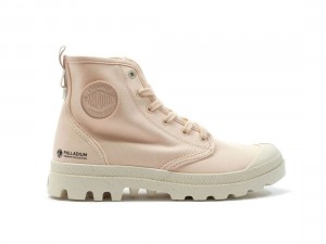 Beige Palladium Pampa Hi Zip Organic Kids' Boots | Saudi Arabia-OH8724013