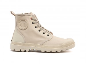 Beige Palladium Pampa Lite+ Hi Paris Women Boots | Saudi Arabia-WD1354790
