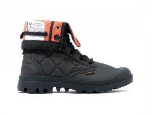 Black Palladium Baggy Re-quilted Women Boots | Saudi Arabia-UM0479356