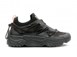 Black Palladium Off grid Lo Zip Wp+ Kids' Sneakers | Saudi Arabia-RO5017469