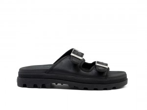 Black Palladium Palladune Paris Women Slides | Saudi Arabia-ZA6482301