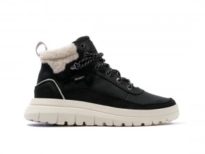Black Palladium Pallaflex Cuff Warm Women Winter Boots | Saudi Arabia-HZ7815093