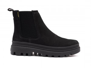 Black Palladium Pallatrooper Chelsea Men Boots | Saudi Arabia-KT1430576