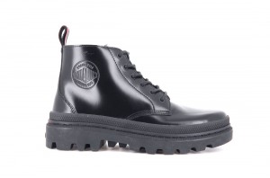 Black Palladium Pallatrooper Hi-1 Women Boots | Saudi Arabia-FL6471823