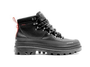 Black Palladium Pallatrooper Hiker Wp+ Men Boots | Saudi Arabia-EP2650847