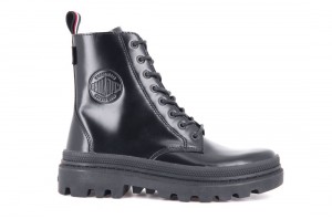 Black Palladium Pallatrooper Off-1 Men Boots | Saudi Arabia-XJ0613752