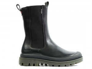 Black Palladium Pampa Atelier Che Leather Women Boots | Saudi Arabia-XL8356470