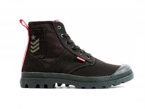 Black Palladium Pampa Hi Army Women Boots | Saudi Arabia-NB4106537