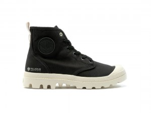 Black Palladium Pampa Hi Zip Organic Kids' Boots | Saudi Arabia-SM8695347