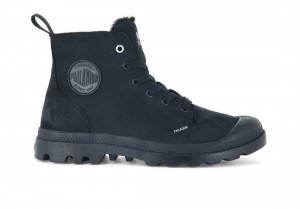 Black Palladium Pampa Hi Zip Wl Men Winter Boots | Saudi Arabia-HN6598720