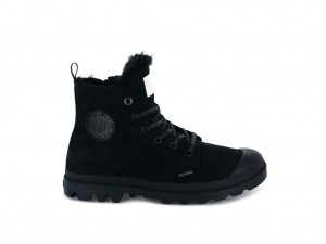 Black Palladium Pampa Hi Zip Wl Women Winter Boots | Saudi Arabia-RW0971843