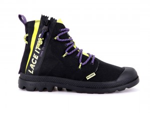 Black Palladium Pampa Lite Lace It Men Boots | Saudi Arabia-VB6891057