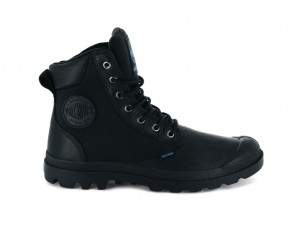 Black Palladium Pampa Sport Cuff Wpn Kids' Boots | Saudi Arabia-MO1436278