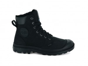 Black Palladium Pampa Sport Cuff Wps Men Winter Boots | Saudi Arabia-MN2076385