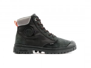 Black Palladium Sp20 Sport Cuff Wpn Men Boots | Saudi Arabia-LN3467510