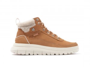 Brown Palladium Pallaflex Cuff Warm Women Winter Boots | Saudi Arabia-HI6783109