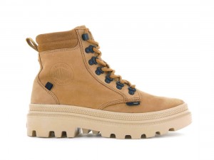 Brown Palladium Pallatrooper Hiker Nubuck Women Boots | Saudi Arabia-KO7491085