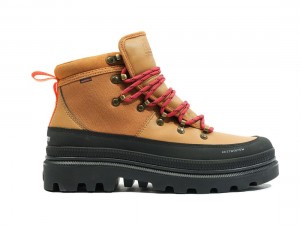 Brown Palladium Pallatrooper Hiker Wp+ Women Boots | Saudi Arabia-KC7341095
