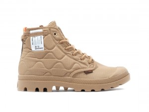 Brown Palladium Pampa Re-quilted Women Boots | Saudi Arabia-JO3724105
