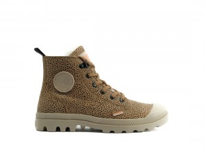 Brown / Black Palladium Pampa Hi Zip Wl Women Winter Boots | Saudi Arabia-VK1625709