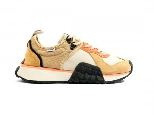 Brown / Black Palladium Troop Runner Women Sneakers | Saudi Arabia-WH0765231