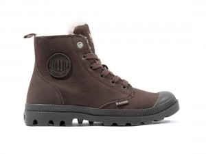 Chocolate Palladium Pampa Hi Zip Wl Women Winter Boots | Saudi Arabia-UC2980543