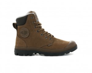 Chocolate Palladium Pampa Sport Cuff Wps Women Winter Boots | Saudi Arabia-BH7863945