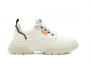 Cream Palladium Pallawave Lo Metro Women Sneakers | Saudi Arabia-AZ3259806