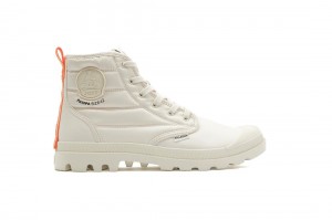 Cream Palladium Pampa Hi Dare Rhona Men Boots | Saudi Arabia-ZS1806239