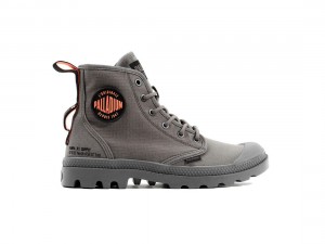 Dark Brown Palladium Pampa Hi Supply Rs Women Boots | Saudi Arabia-BD4793215