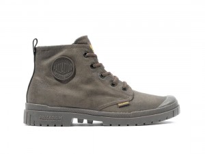Dark Brown Palladium Pampa Sp20 Hi Wax Men Boots | Saudi Arabia-KR8765140