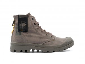 Dark Brown Palladium Pampa Surplus Men Boots | Saudi Arabia-AE2305679