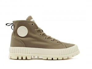 Dark Green Palladium Pallashock Organic 2 Women Sneakers | Saudi Arabia-JR2436810