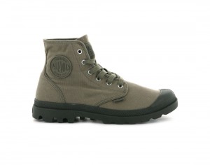 Dark Green Palladium Pampa Hi Men Boots | Saudi Arabia-SP8653149