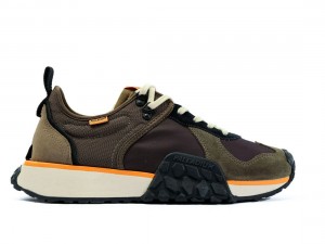 Dark Olive Palladium Troop Runner Men Sneakers | Saudi Arabia-HX3156708