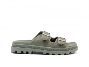 Green Palladium Palladune Paris Women Slides | Saudi Arabia-SL4372596