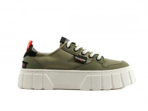 Green Palladium Pallatower Lo Women Sneakers | Saudi Arabia-ON9425371