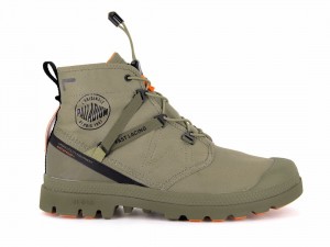Green Palladium Pampa Travel Lite+ Waterproof Men Boots | Saudi Arabia-ZK6710438