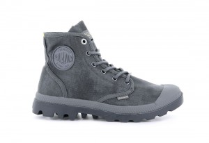 Grey Blue Palladium Pampa Hi Wax Men Boots | Saudi Arabia-LU9402817