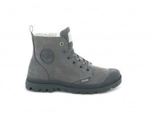 Grey Palladium Pampa Hi Zip Wl Women Winter Boots | Saudi Arabia-CV6193207