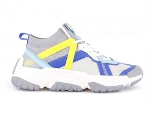Grey / Blue Palladium Off grid Lo Adventure Women Sneakers | Saudi Arabia-GU0314759