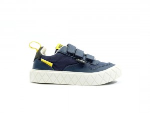 Indigo Palladium Ace Lo Strap Kids' Sneakers | Saudi Arabia-XO1380256