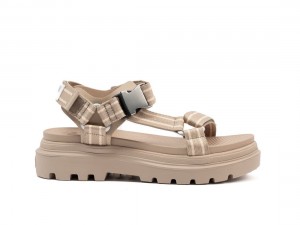 Khaki Palladium Pallacruise Paris Women Sandals | Saudi Arabia-SM8590461