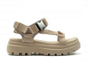Khaki Palladium Pallacruise Strap Women Sandals | Saudi Arabia-ZW2870534