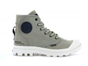 Khaki Palladium Pampa Hi Htg Supply Women Boots | Saudi Arabia-HF5028713