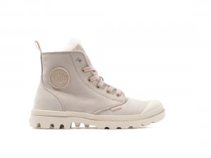 Khaki Palladium Pampa Hi Zip Wl Women Winter Boots | Saudi Arabia-LT5706983