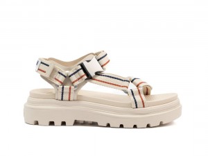 Light Beige Palladium Pallacruise Paris Women Sandals | Saudi Arabia-EQ0673489