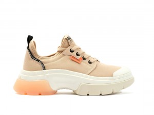 Light Brown Palladium Pallawave Lo Metro Women Sneakers | Saudi Arabia-HB1345289