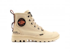 Light Brown Palladium Pampa Hi Supply Rs Women Boots | Saudi Arabia-BN2154903